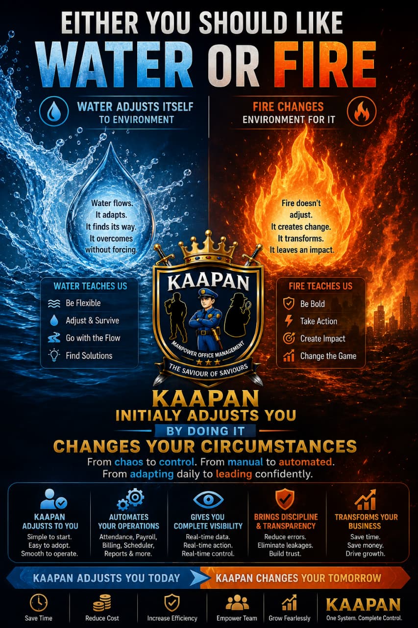 Either You Should Like Water or Fire — Which One Is KAAPAN?