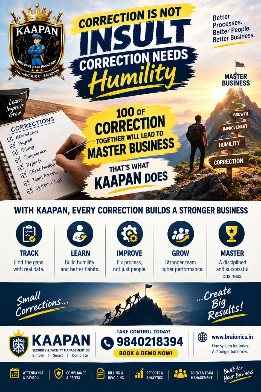 Security and Facility Management Software — Small Corrections, Big Results With KAAPAN