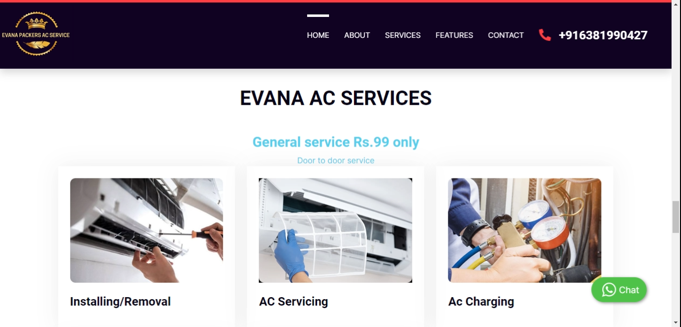 Ac service website